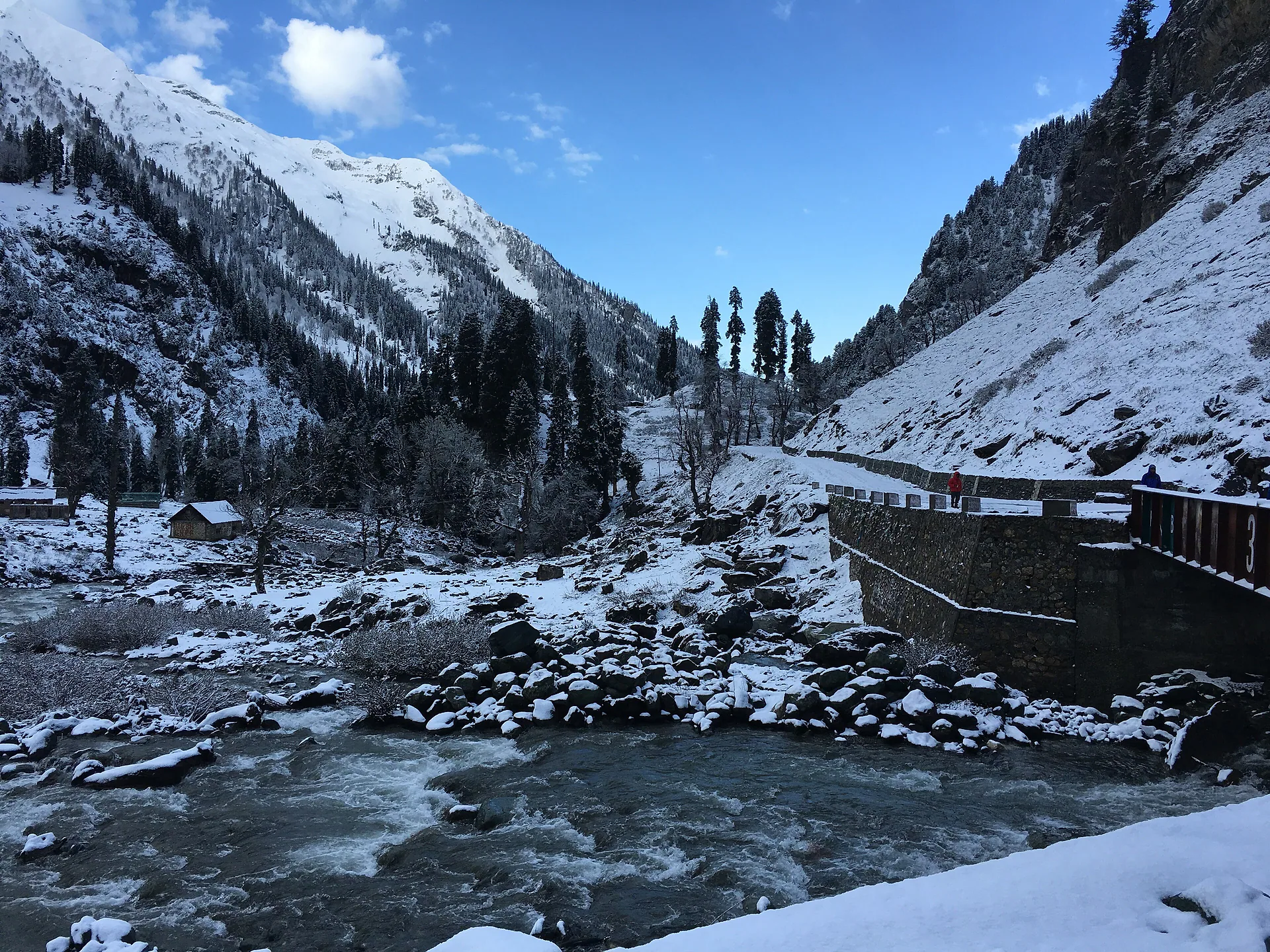 Chandanwari near Pahalgam after fresh snowfall